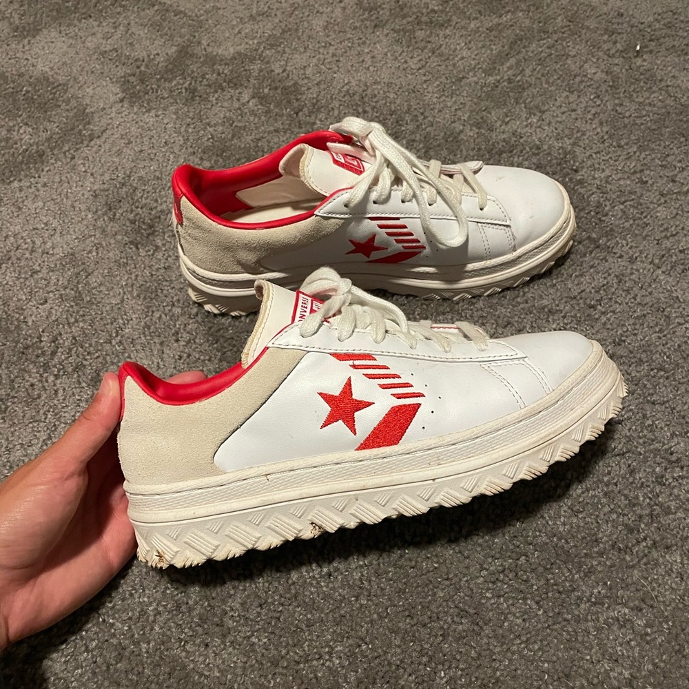 Converse Pro Leather X2 Low Top Rivals White University Red